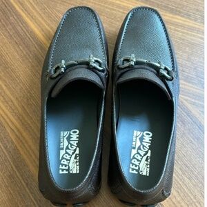 FERRAGAMO LOAFERS TAN BROWN